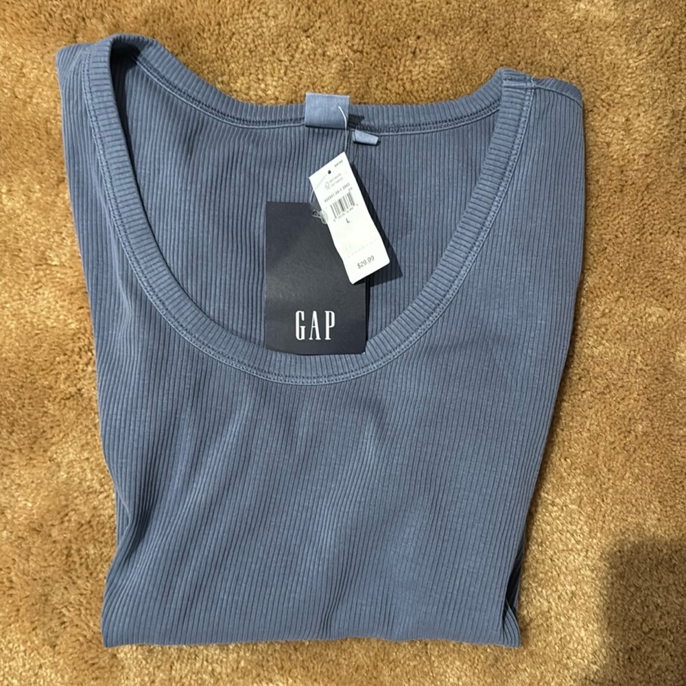 Gap Factory Ribbed Scoop Neck Shirt